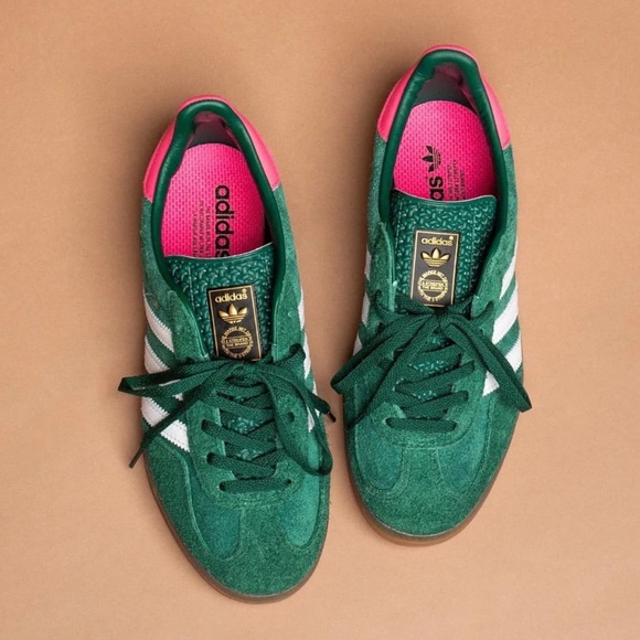 Adidas gazelle collegiate green lucid pink - Picture 16 of 16